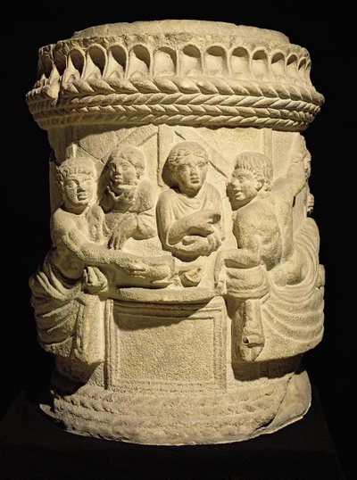 Urn Depicting a Family Meal, from Aquileia by Roman